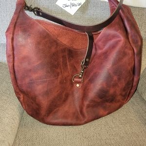 Grommets Leathercraft Burgundy Bison Large Stonington